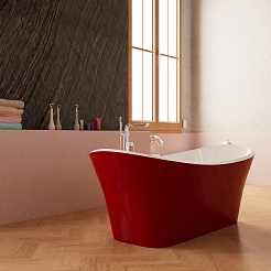 Frank Акриловая ванна 170х75 F6104 white/red – фотография-4